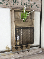 Полка-шкафчик на стену декоративная "Тампль" 28x10x50 см Clayre & Eef