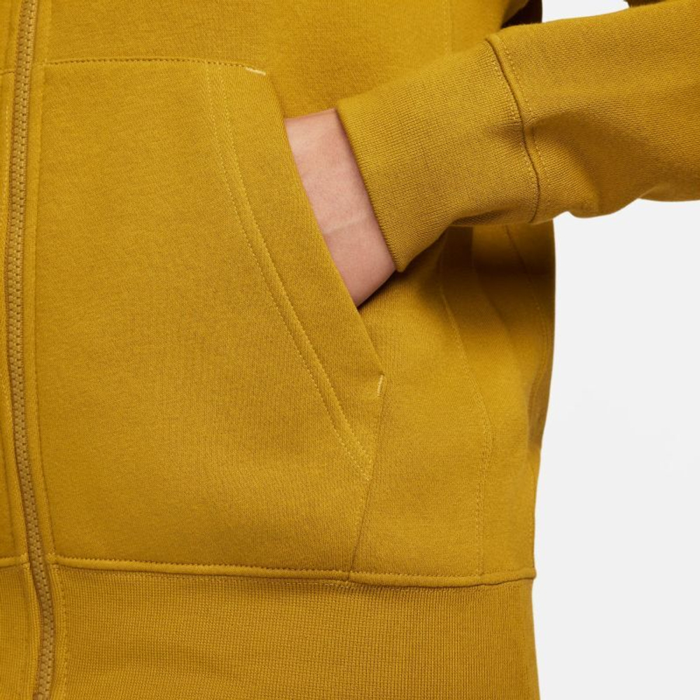 Мужская теннисная кофта Nike Swoosh M Club Hoodie FZ BB - Коричневый