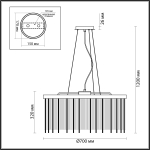 Люстра подвесная Odeon Light 4788/10 York