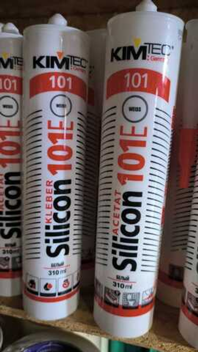 Герметик силиконовый универсальный 101Е белый 310мл KIM TEC