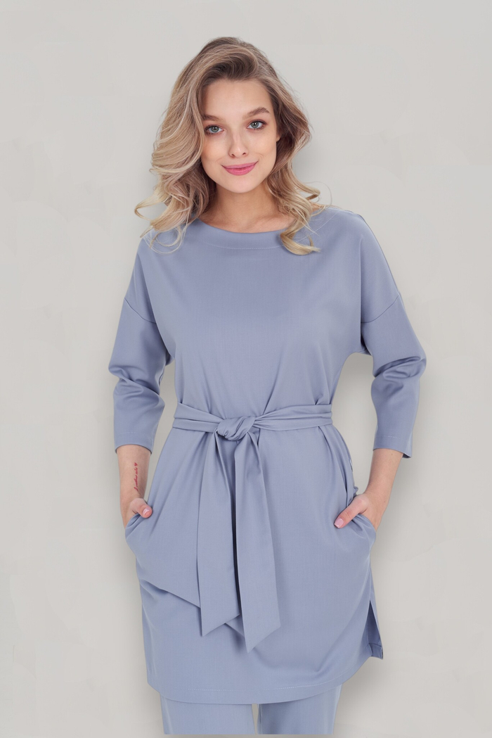 Блуза медицинская женская | Бл-365 3/4 либерти люкс