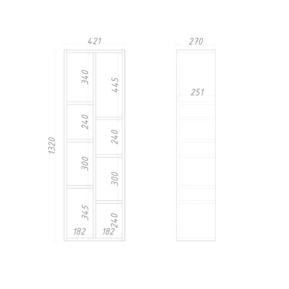 Стеллаж подвесной ML312