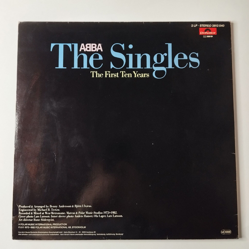 Винтажная виниловая пластинка LP АББА ABBA The Singles (The First Ten Years) (Germany 1982) Dancing Queen