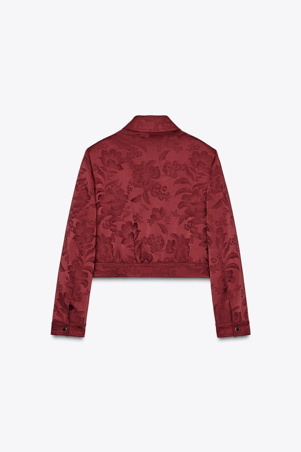 ZARA ЖАККАРДОВЫЙ БОМБЕР, ЦАЕТ БУРГУНДСКОГО ВИНА