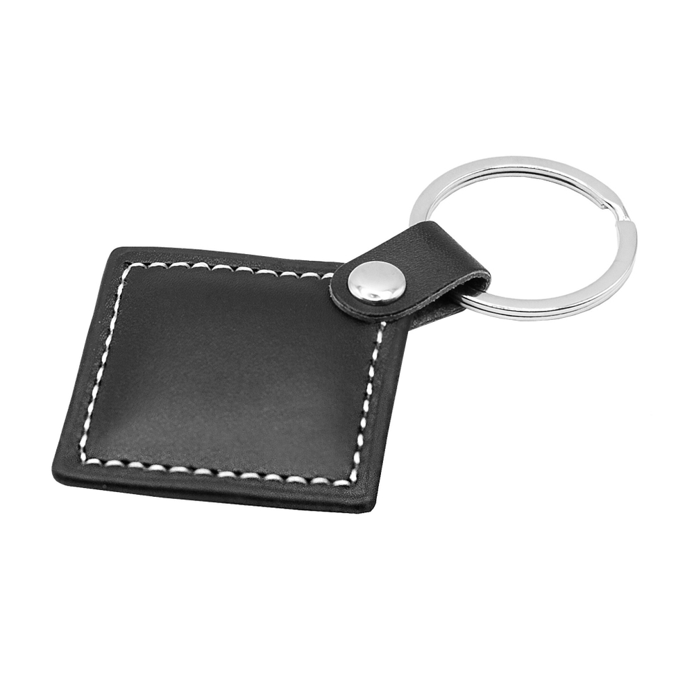 Комбинированный кожаный RFID брелок EM+MF “STANDART” черный (125kHz+13.56MHz)