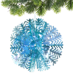 Украшение фольгированное «Снежный шар» d-30 см, Голубой