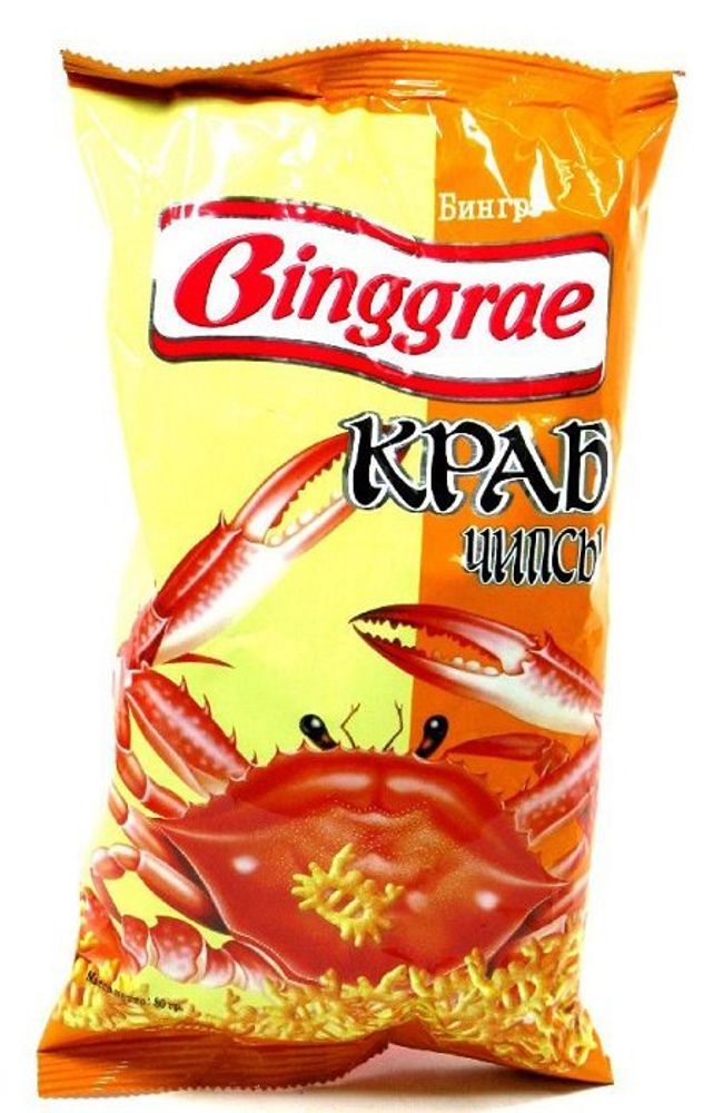 Чипсы Binggrae Краб 80 гр