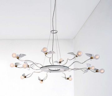 replica Ingo Maurer Birdie's Ring 12-Light Round Chandelier