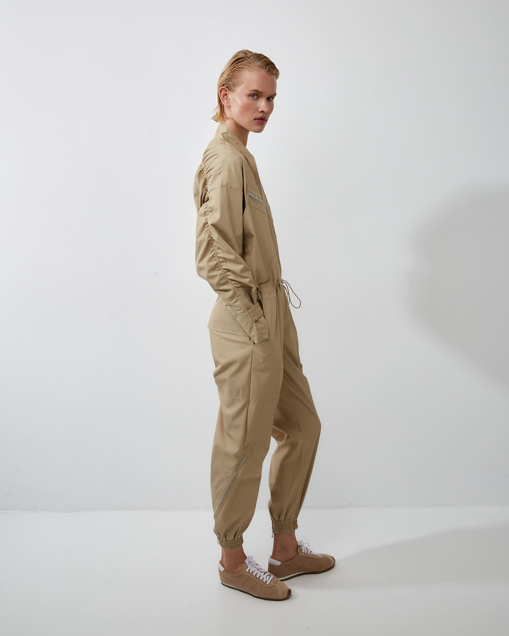 Комбинезон из хлопка Стелла Маккартни оливковый