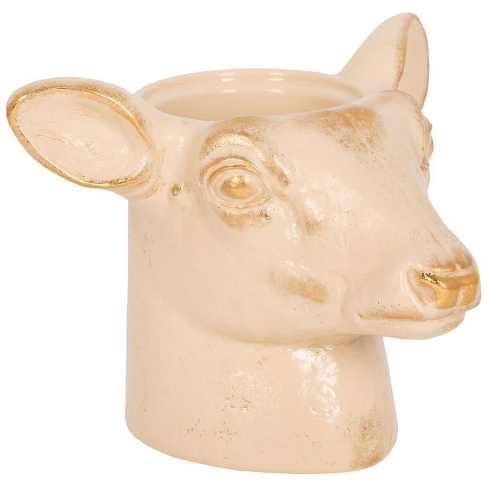 Статуэтка кашпо Олень Эклер Айвори