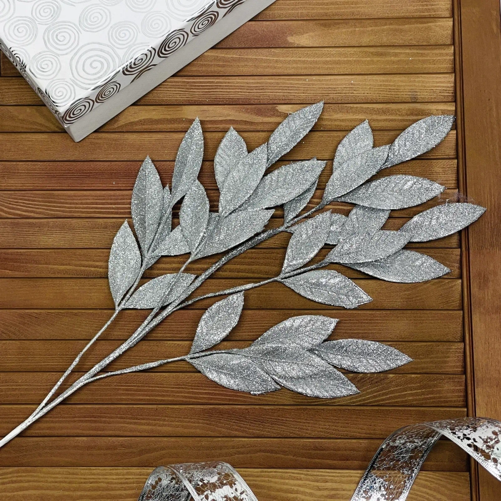 Ветка декоративная «Симфония красок», Серебро