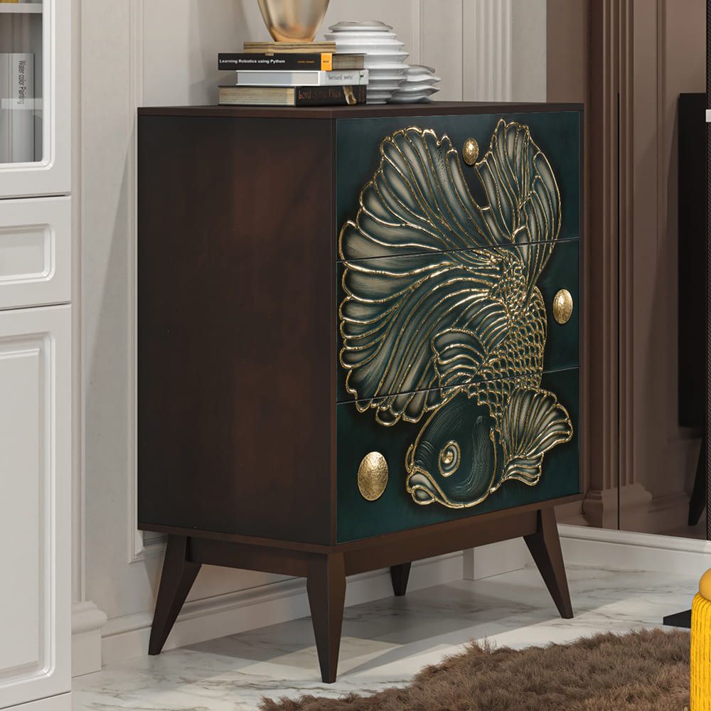 Комод Плава Лагуна с 3 ящиками