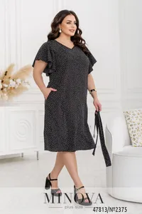 Платье 2375-черный Minova