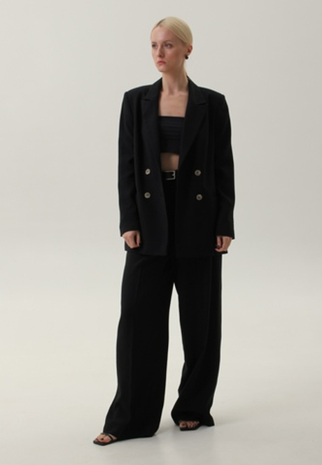 Жакет двубортный из бамбука