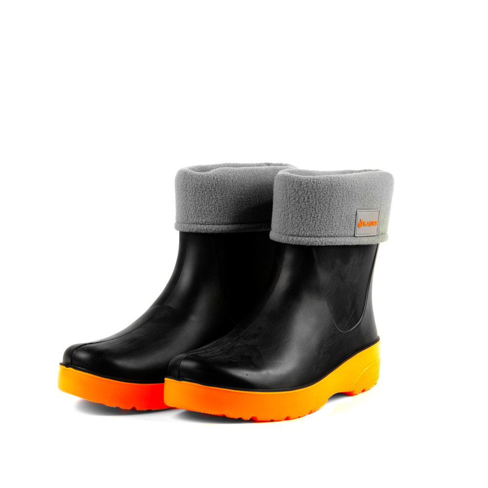 Сапожки женские из ЭВА, утепленные Kaury "Кайра" 1339 УФ (Черно-оранжевый)