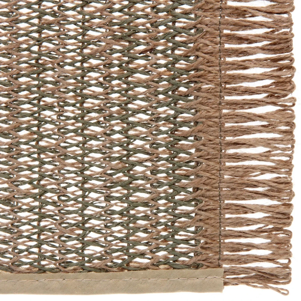 Салфетка на стол 30*45см «Бохо» плетеная зеленая