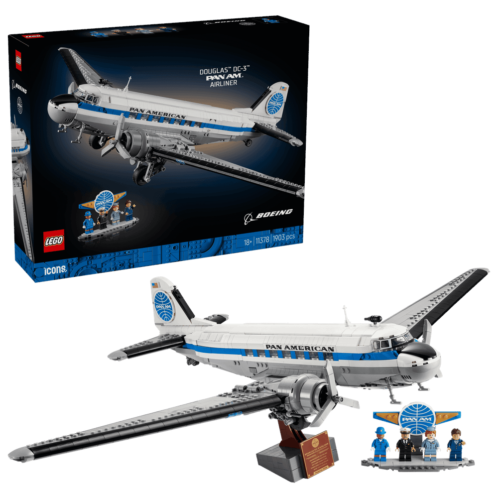 Конструктор LEGO Icons 11378 Douglas DC-3 PAN AM® Airliner