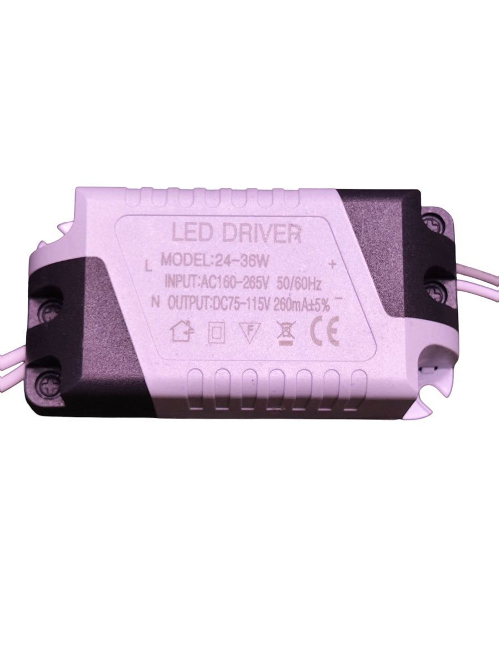 Светодиодный драйвер (Led Driver: 24-36W 75-115V 260mA)