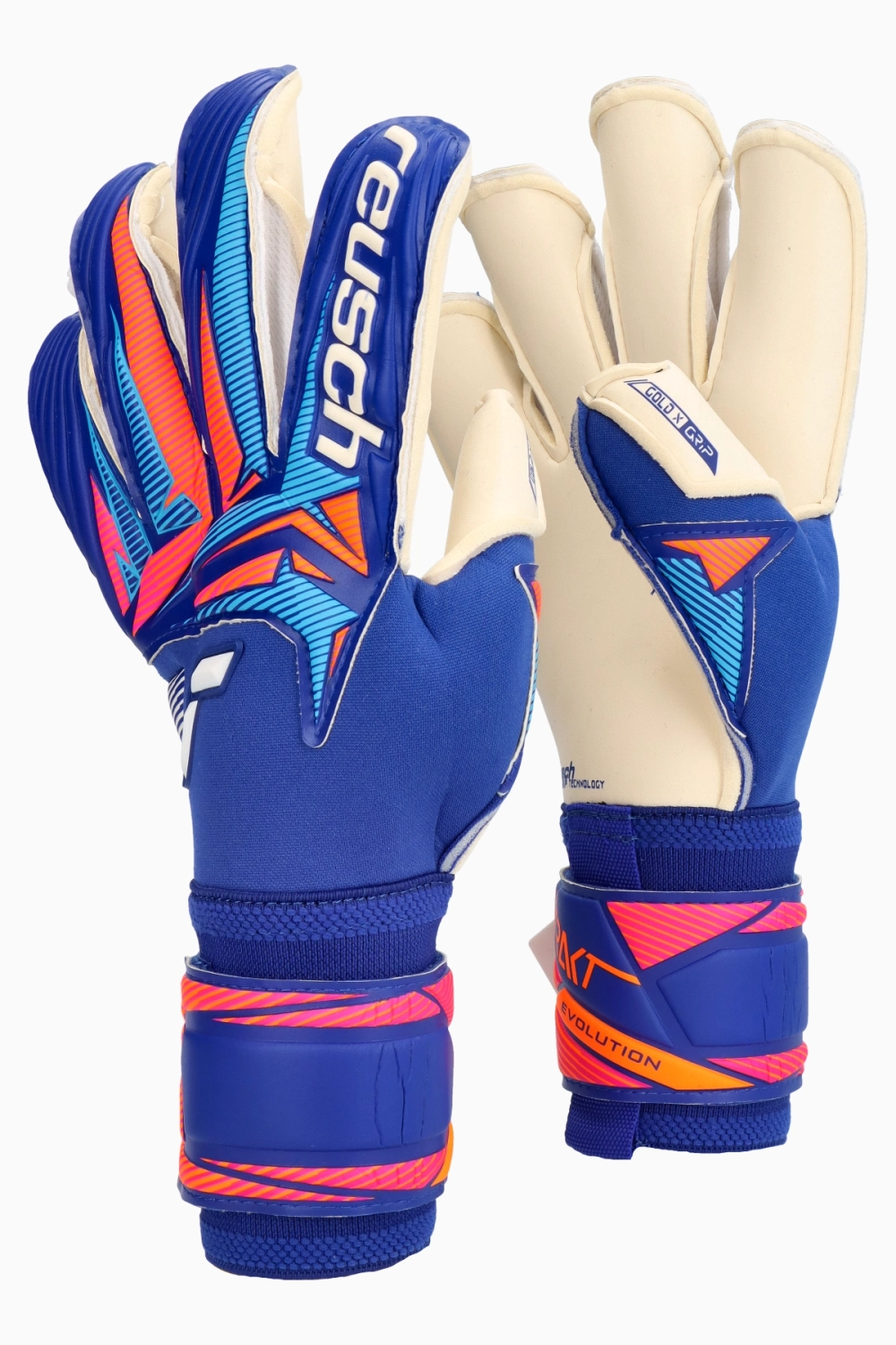 Вратарские перчатки Reusch Attrakt Gold X Evolution - синий