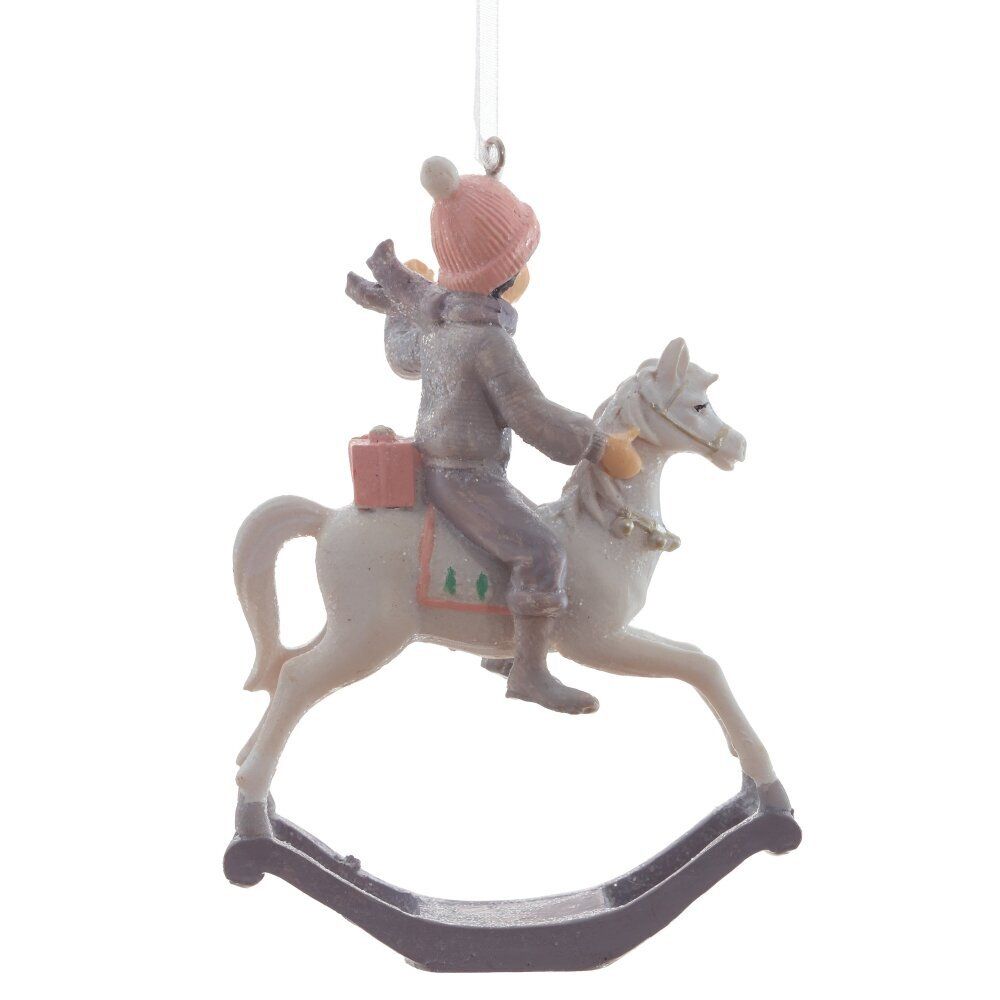 GAEM Украшение новогоднее "Лошадка-качалка", L8,5 W3,5 H12 см
