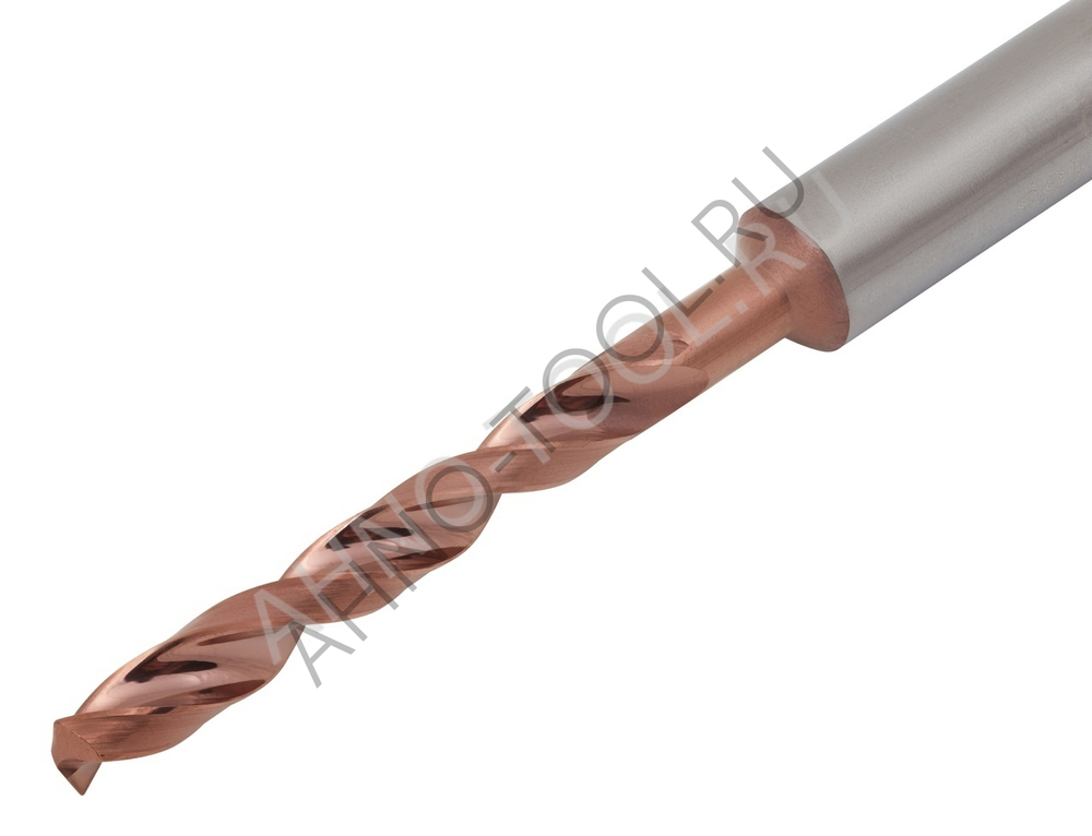 Сверло  3.3мм  твердосплавное 5D без подвода СОЖ. SP-X800050330 VHM AHNO по стали, чугуну, нерж. и ж