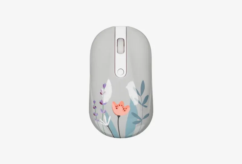 Мышь радиоканал DEXP DEXP WM-311WU Flowers голубой