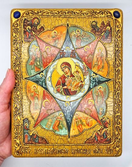 Икона Божией матери "Неопалимая купина". 150 х 200 мм