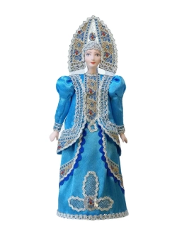 Кукла фарфоровая Русская снегурочка