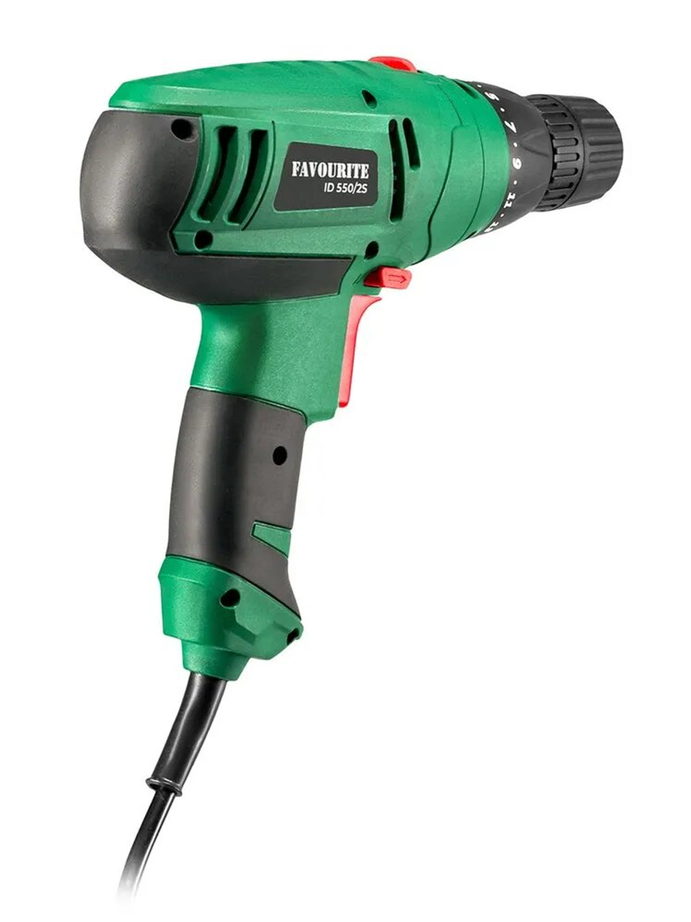 Сетевой шуруповёрт FAVOURITE ID 550/2S 550Вт, 2 скорости, 300-1000об/мин(102105502)