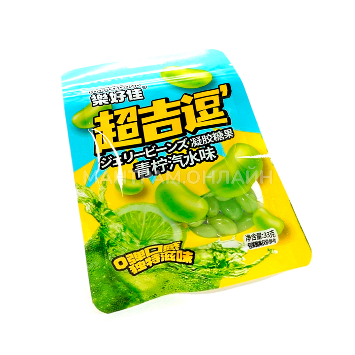 Драже жевательные бобы Happy&Good со вкусом лайма 33 г