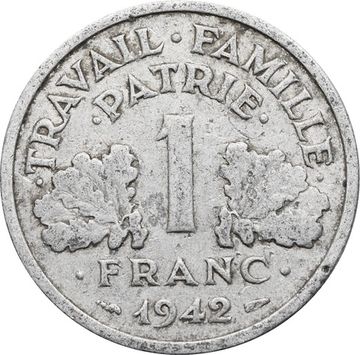 1 франк 1942 Франция