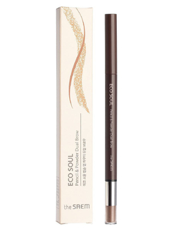 The Saem Eco Soul Pencil & Powder Dual Brow карандаш-пудра для бровей