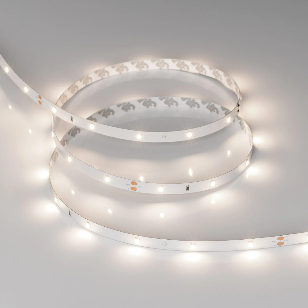 Светодиодная лента RT-A30-8mm 24V Day4000 (2.9 W/m, IP20, 2835, 5m) (Arlight, Открытый) 019918(2)