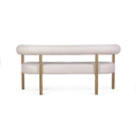 Диван Biggi, букле Turin ivory / опоры золото