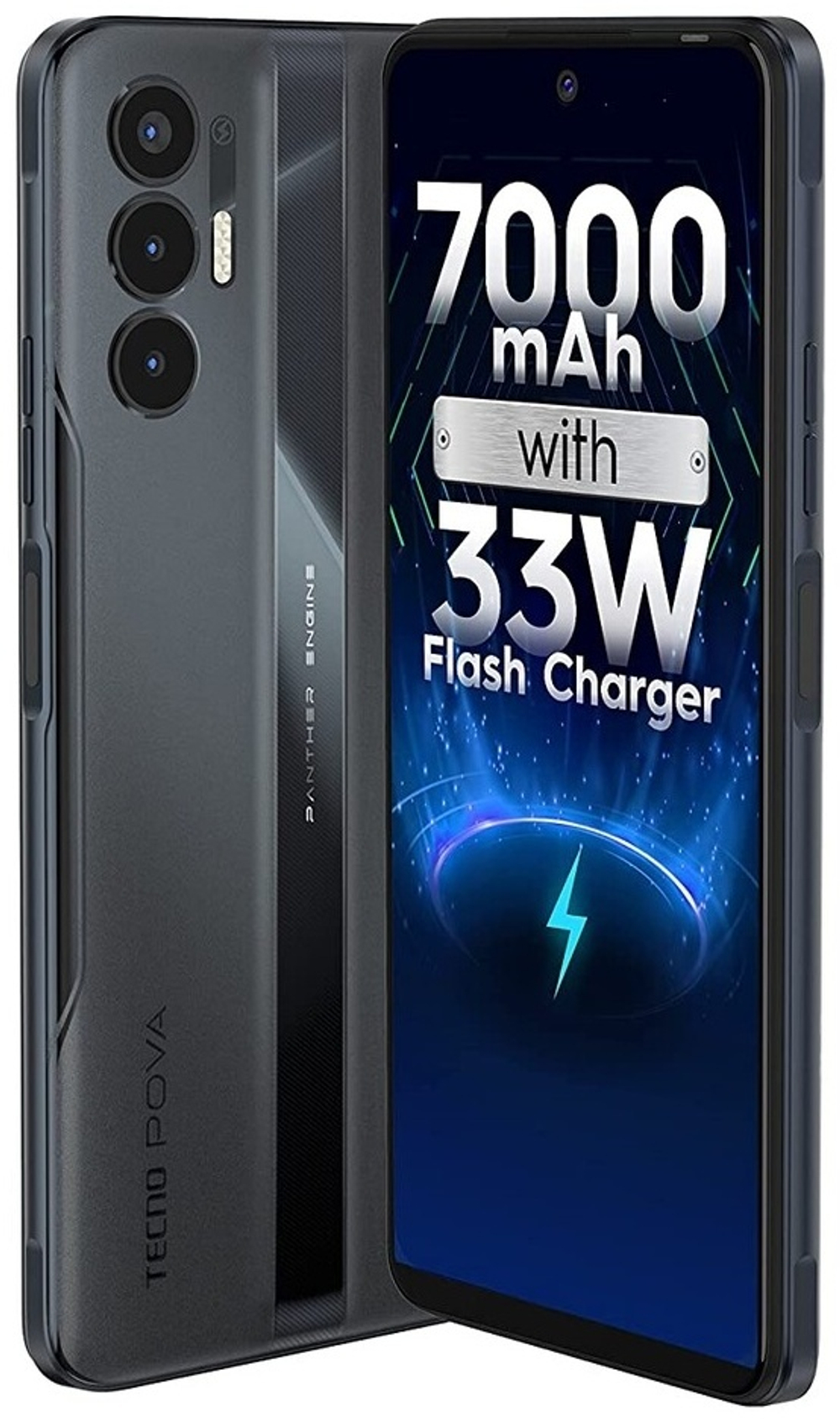 Смартфон TECNO Pova 3 NFC 6 ГБ/128 ГБ черный