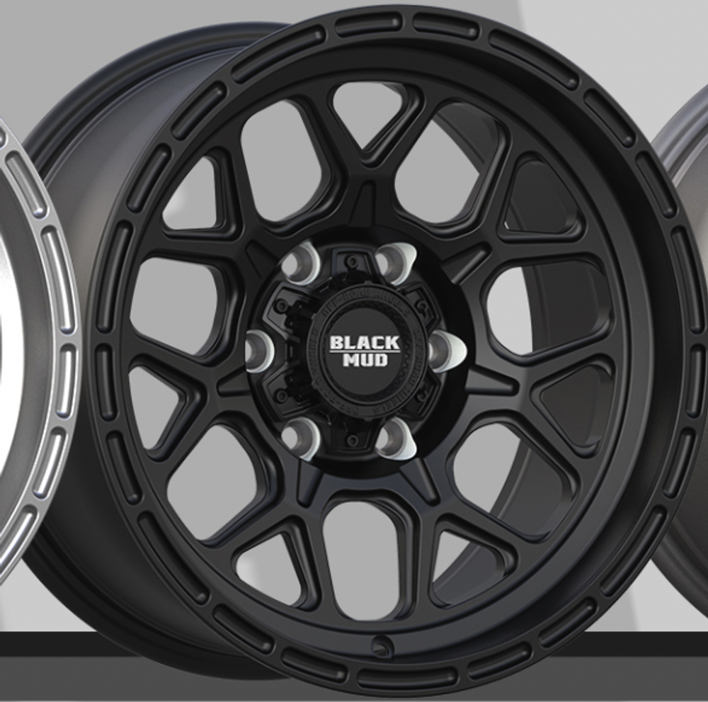 Диск колесный, кованый RT510 R17 8,0 ЕТ0 Matte Black Black Mud