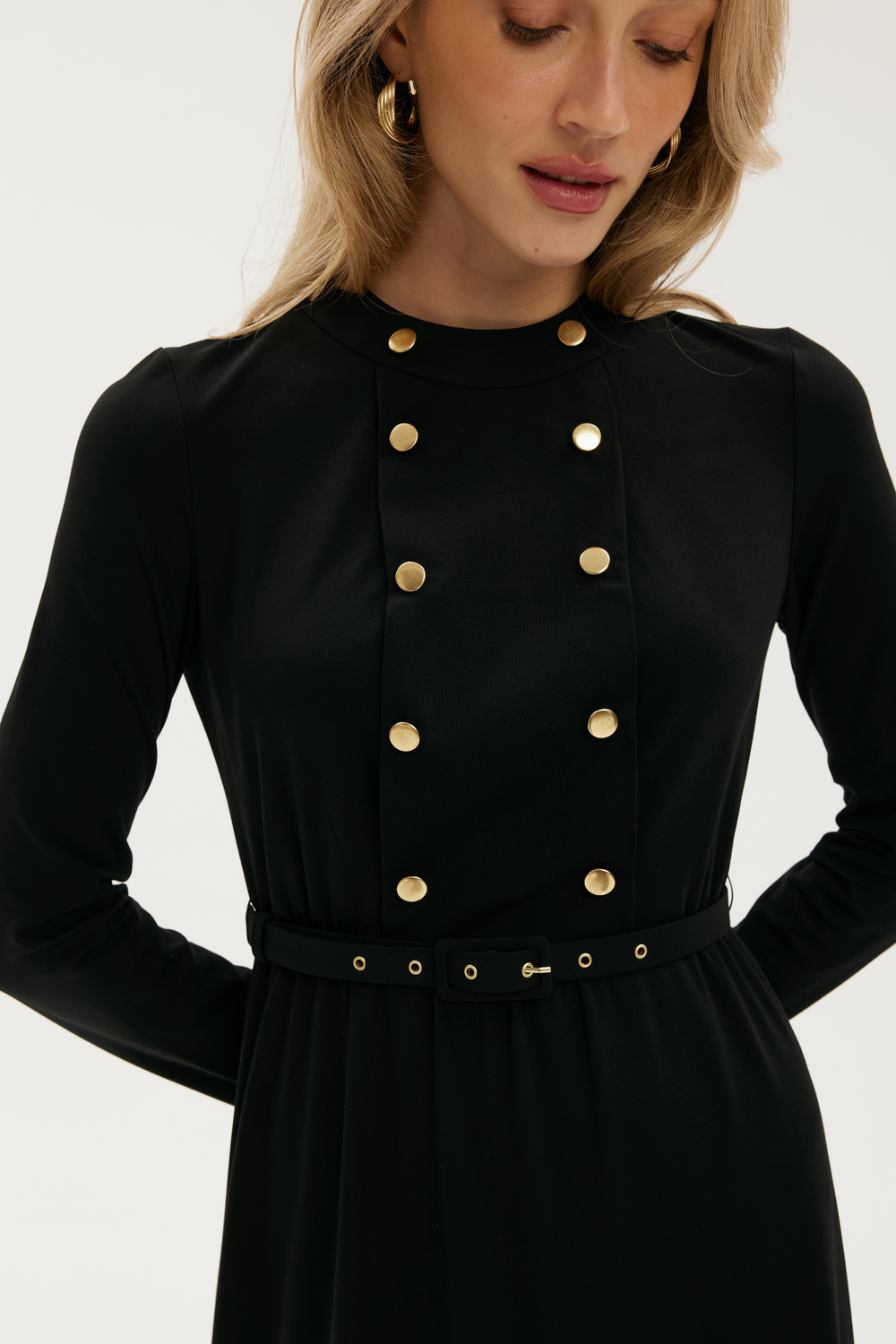 Платье длинное черное