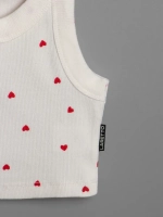 Летний кроп топ трикотажный детский