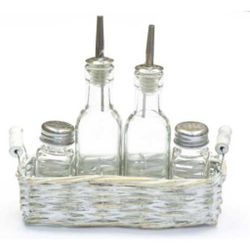 Набор для специй 4 предмета в плетеной подставке, P.L. Proff Cuisine