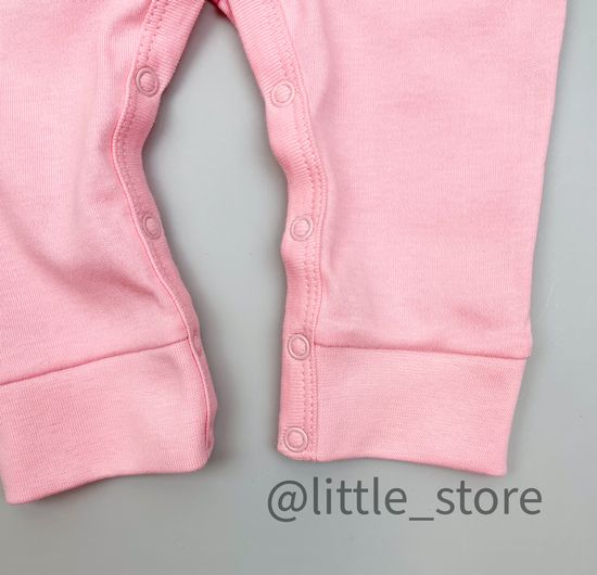 Слип хлопковый "Basic" Розовый, с открытыми ножками