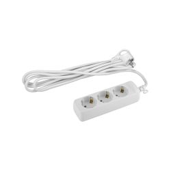 Удлинитель электрический ЭРА U-3e-10m-3x1,5 с заземлением 3 розетки 10м ПВС 3x1,5мм2 16А