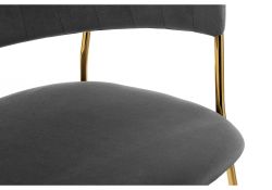 Стул на металлокаркасе Kamelia grey / gold