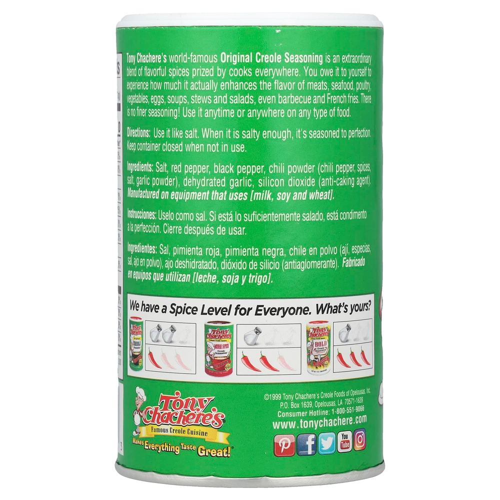 Tony Chachere's, креольская приправа, 227 г (8 унций)