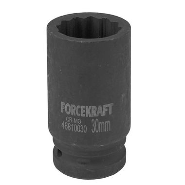 Головка ударная глубокая 3/4'', 30мм (12гр.) FORCEKRAFT FK-46810030
