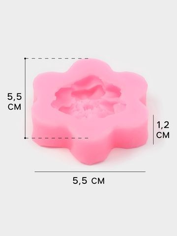Молд «Фиалка» 5,5×5,5×1,2см