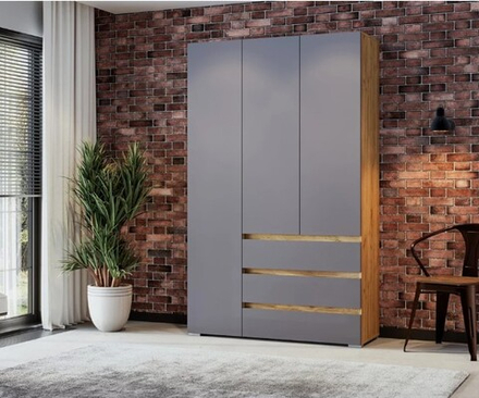 Шкаф Люмо 3-х створчатый с ящиками ШК 06.