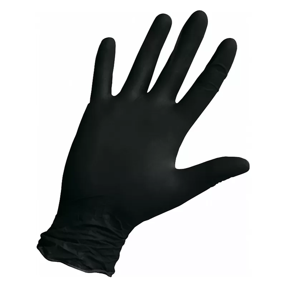 Перчатки нитриловые смотровые NitriMAX нестерильные неопудренные текстурированные размер M черный 50 пар