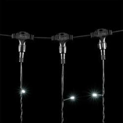 Светодиодный занавес 2*1 м., 200 белых LED ламп, черный провод ПВХ, LTC (PCL202-11-2W)