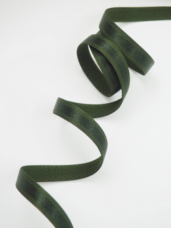 Резинка бретелечная хаки с рисунком глянцевая ширина 10 мм