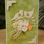 Открытка ручной работы "Поздравляю"